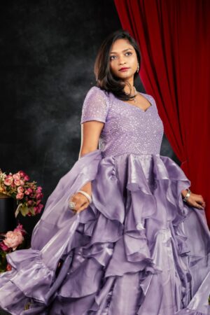 Royal Ruffle Party Gown