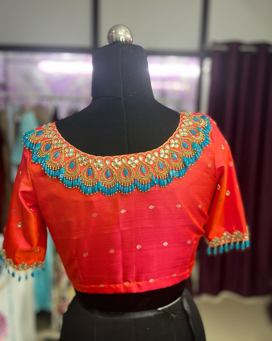 Custom bridal blouse stitching in Chennai