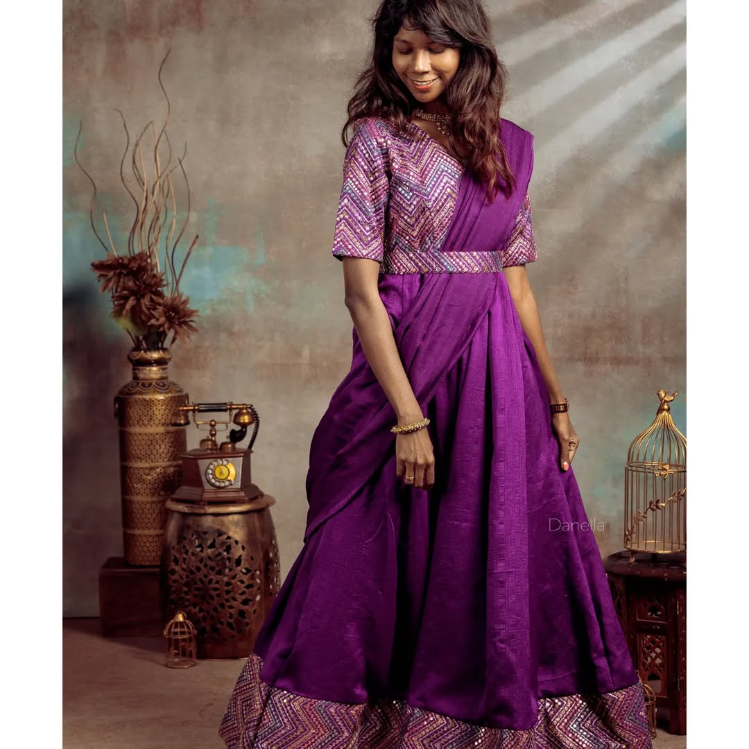 Anarkali Drape Gown - Image 3
