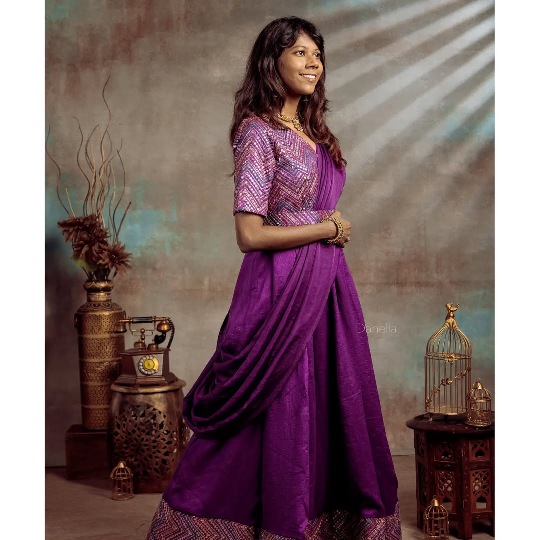 Anarkali Drape Gown - Image 4
