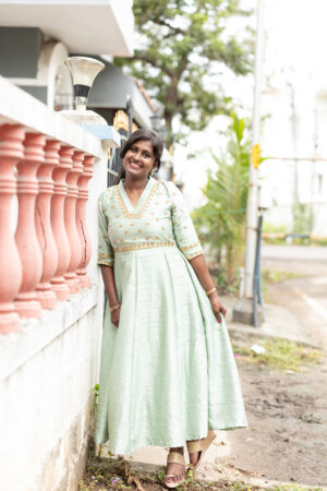 Green Anarkali Kurta